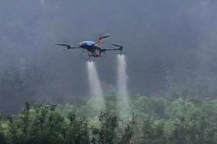 国家アップル産業技術システム 青島総合試験場 ドローン 植物保護 飛行防御試験
